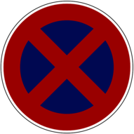 Stop & Parking Prohibited Road Sign