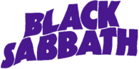 Black Sabbath Logo Purple