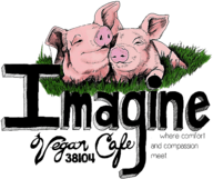 Imagine Vegan Cafe logo color
