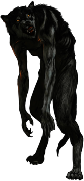 Werewolf With Long Front Paws