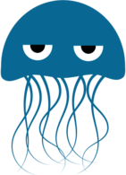 Angry Jellyfish Clipart