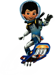 Captain Miles on His Hoverboard