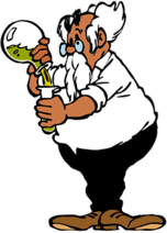 Professor Gobelijn Mixing A Potion