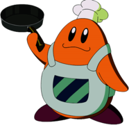 Kirby Chef Kawasaki Holding Frying Pan