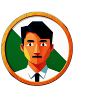 Collaboration & Teamwork, Minimalist App Icon - Circle Icon Bevel Border