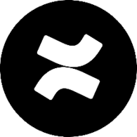 Confluence black round icon