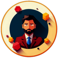 Art & Design, Minimalist App Icon - Circle Icon Bevel Border