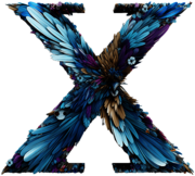 Bird X Twitter Logo Concept Feathers