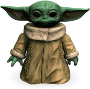 Baby Yoda Front View Standing
