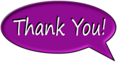 Thank You Speech Bubble