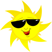 Smiling Sun with Sunglasses