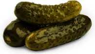 Trio of Pickles (Gherkins)
