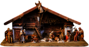 Christmas Nativity Scene Angel on Roof