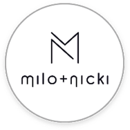 Milo + Nicki logo round