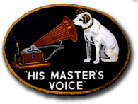 His Master's Voice Vintage Sign