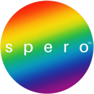 Spero logo rainbow