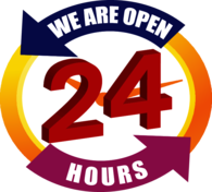 We Are Open 24 hours
