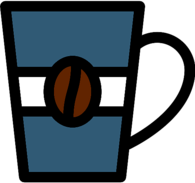 Blue Coffee Mug Icon