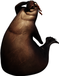 Ice Age character Flynn the Elephant Seal