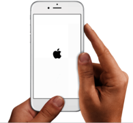 iphone stuck on apple logo - screen view