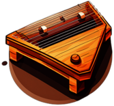Low poly guzheng app icon