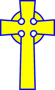 Yellow Celtic Cross
