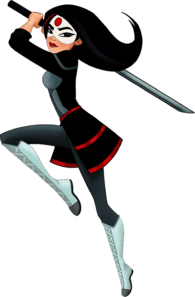 DC Super Hero Girls Katana Attacking