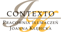 Contexto Pracownia Tłumaczeń Joanna Kłębicka