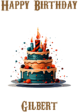 Happy Birthday Gilbert, Personal Custom Message