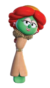 Petunia Rhubarb Wearing Winter Coat