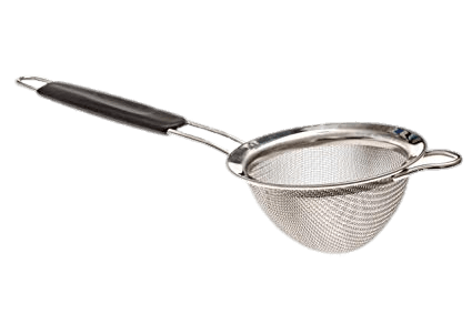 Tea Strainer With Black Handle