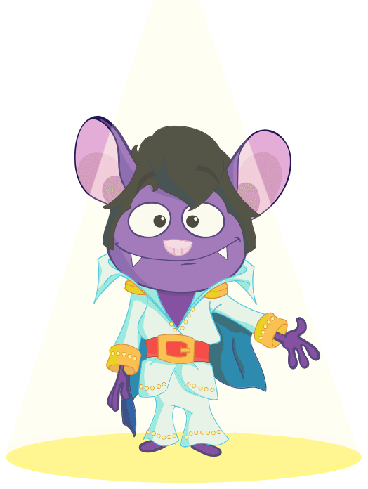 Bat Pat Dressed As Elvis