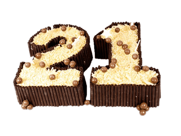 Chocolate Number 21 Cake