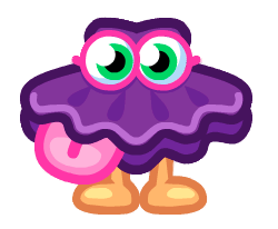 Shimmy the Selfish Shelfish Front View