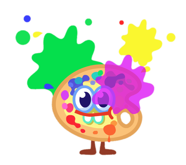 Splat the Abstract Artist With Paint Splatters