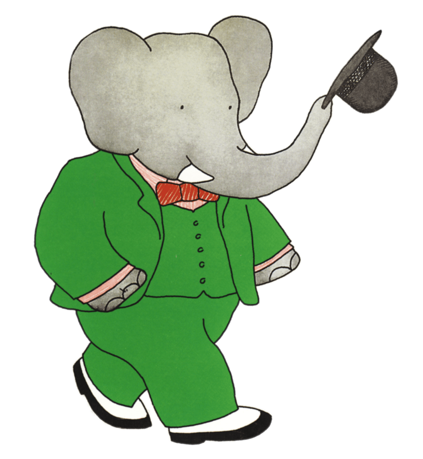 Babar the Elephant Taking Off Hat