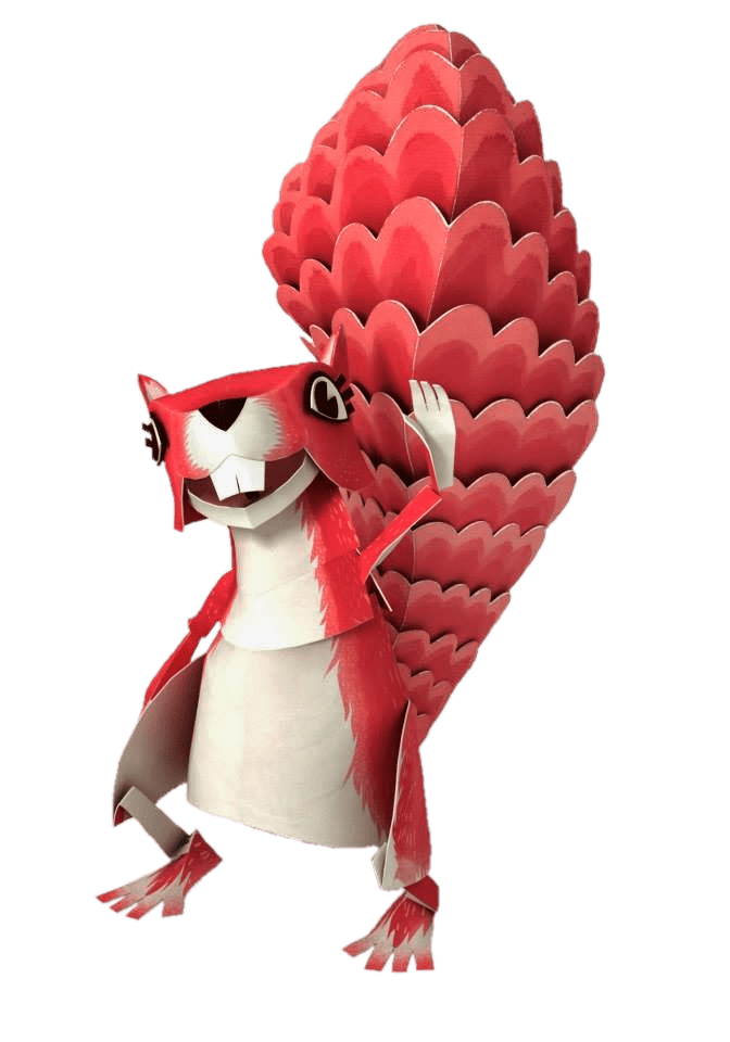 Zack & Quack Character Hop the Squirrel