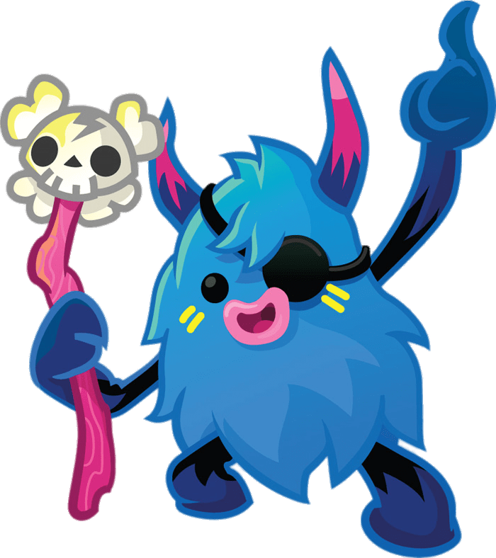 Big Bad Bill the Woolly Blue Hoodoo Finger Up