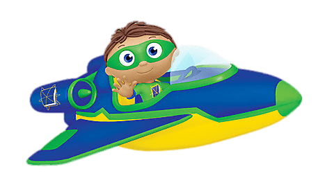 Super Why! In His Plane
