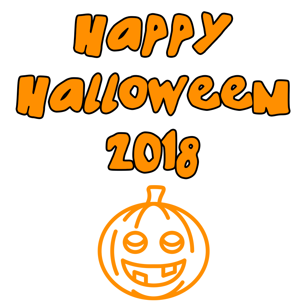 Happy Halloween 2018 Smiling Pumpkin