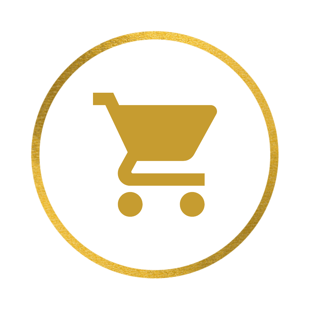 instagram icon gold shopping