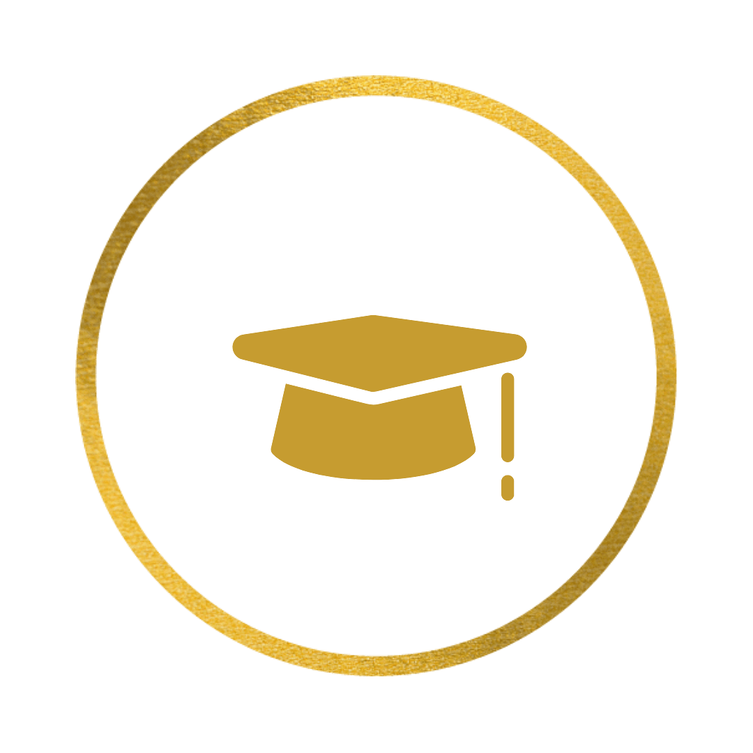 instagram icon gold training student hat