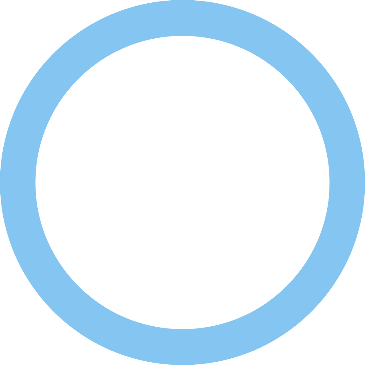 Blue Circle Ring Vector