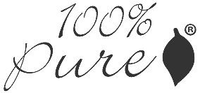 100% Pure logo black
