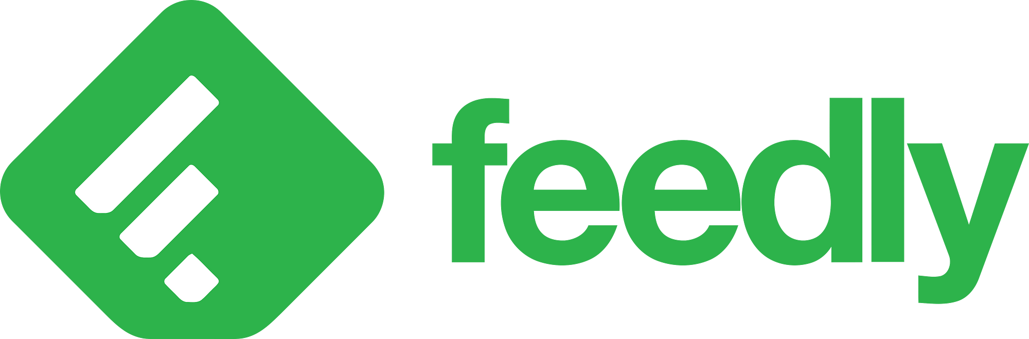 Feedly full logo green