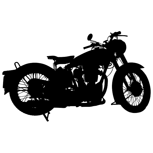 Motorcycle Silhouette Illustration