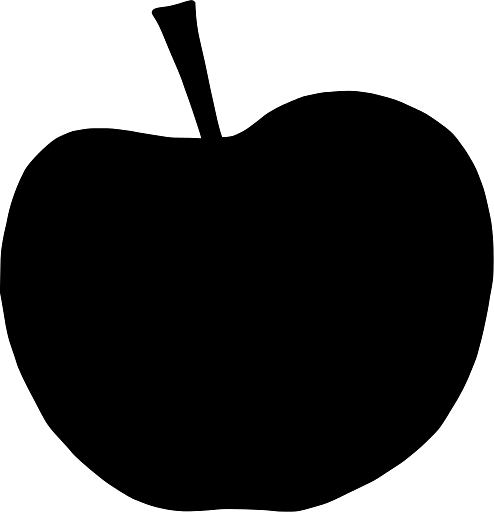Silhouette of an Apple