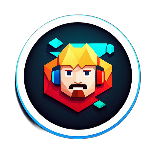 Esports & Gaming News, Minimalist App Icon - Circle Icon Bevel Border