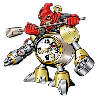 Digimon Character Clockmon and Fighter