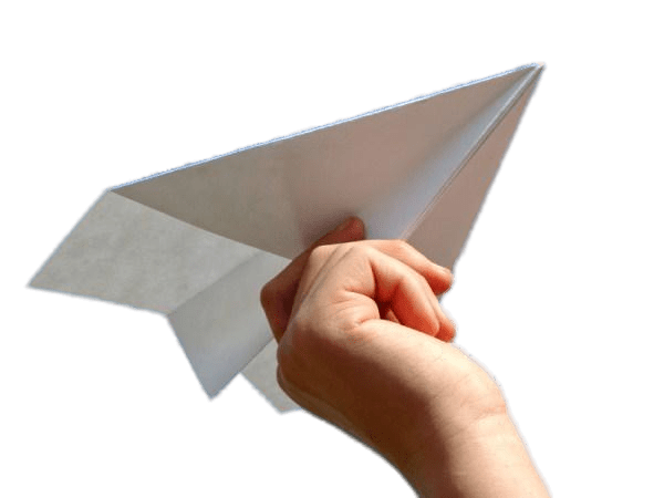 Hand Holding Paper Plane